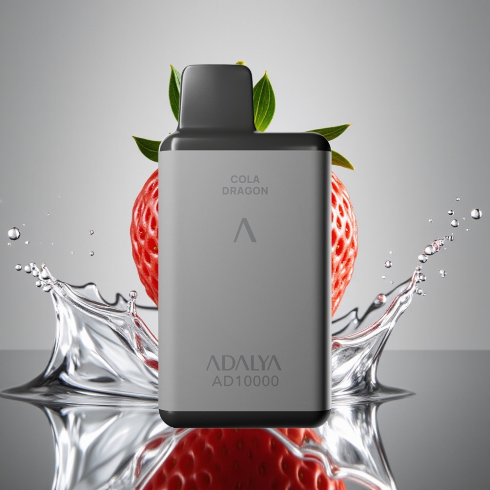Adalya AD 10000 Puffs Strawberry Splash Space Gray USB-C
