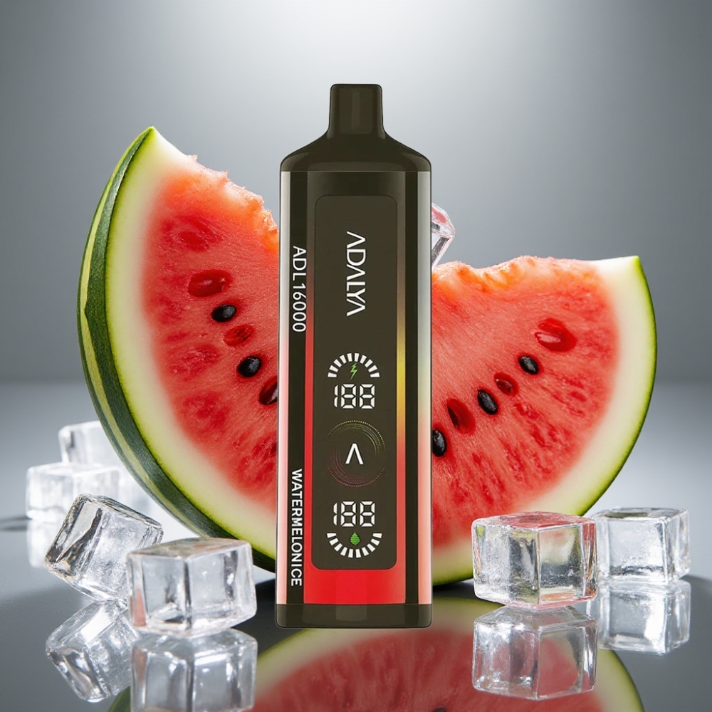 Adalya ADL 16000 PRO Puffs Digital Screen USB-C Watermelon Ice Disposable Vape
