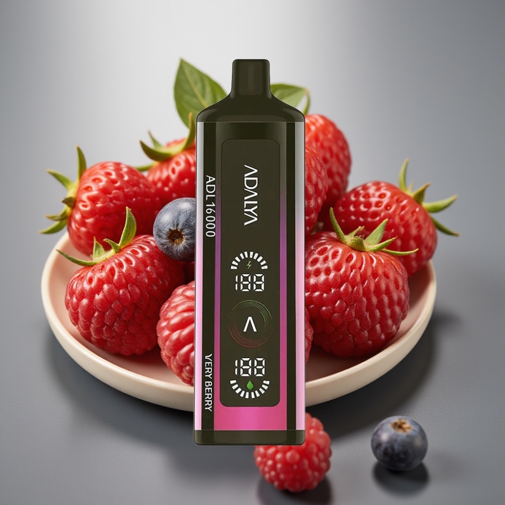 Adalya ADL 16000 PRO Steel Pipe Smart Mesh USB-C Very Berry Disposable Vape
