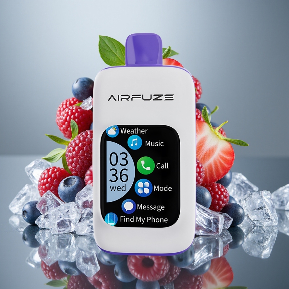 AirFuze Smart 30000 Puffs 5 Nicotine 900mAh Type-C Blue Razz Ice Disposable Vape