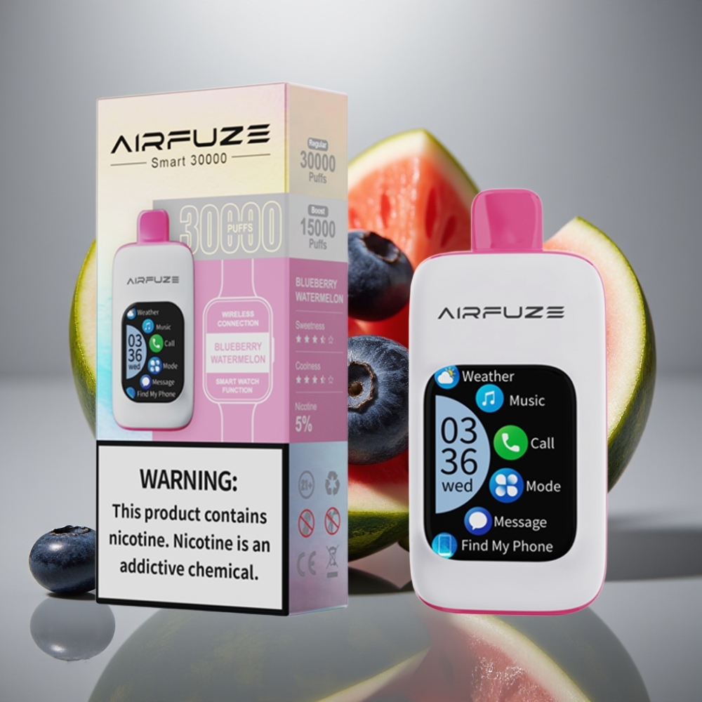 AirFuze Smart 30000 Puffs 5 Nicotine 900mAh Type-C Blueberry Watermelon