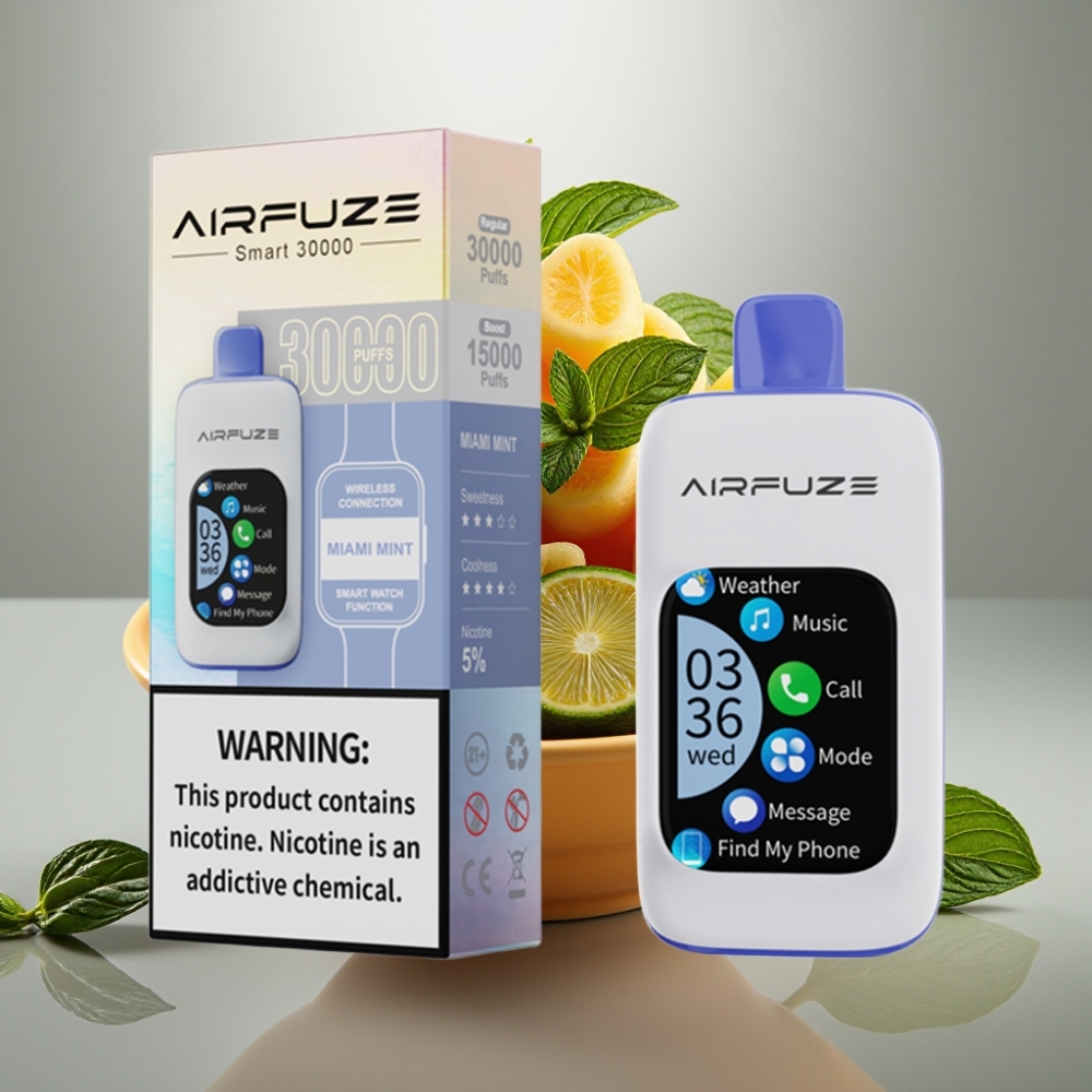 AirFuze Smart 30000 Puffs 5 Nicotine 900mAh Type-C Miami Mint
