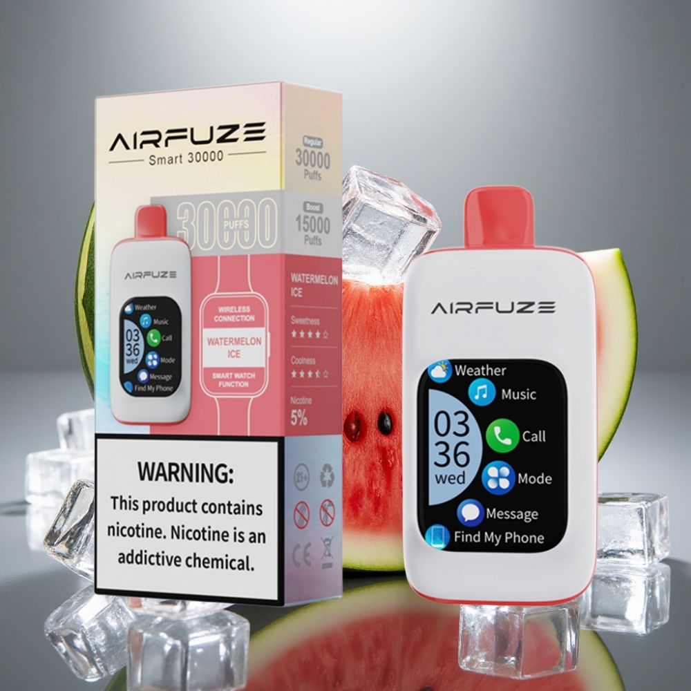 AirFuze Smart 30000 Puffs 5 Nicotine 900mAh Type-C Watermelon Ice Disposable Vape
