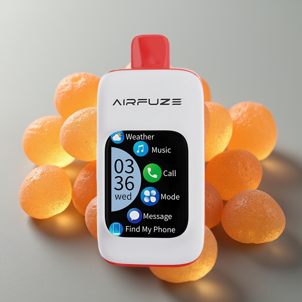 AirFuze Smart 30000 Puffs 5 Sour Lush Gummy 900mAh Type-C Touch Display