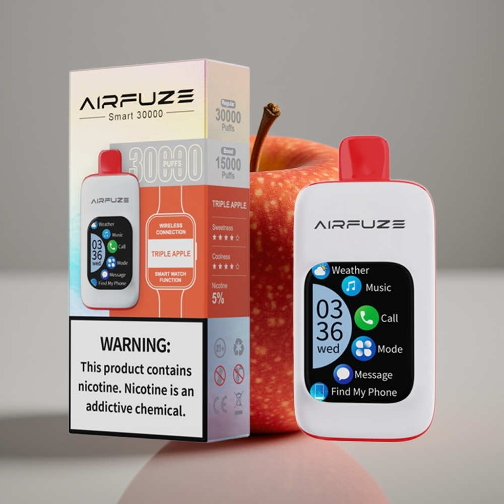 AirFuze Smart 30000 Puffs 5 Triple Apple Touch TFT Type-C 900mAh