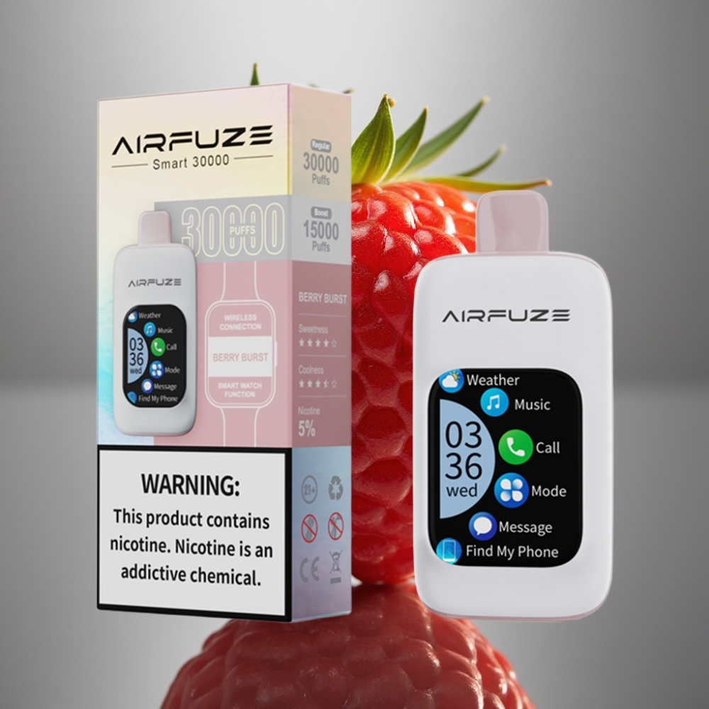 AirFuze Smart 30000 Puffs TFT Touch Berry Burst Disposable Vape