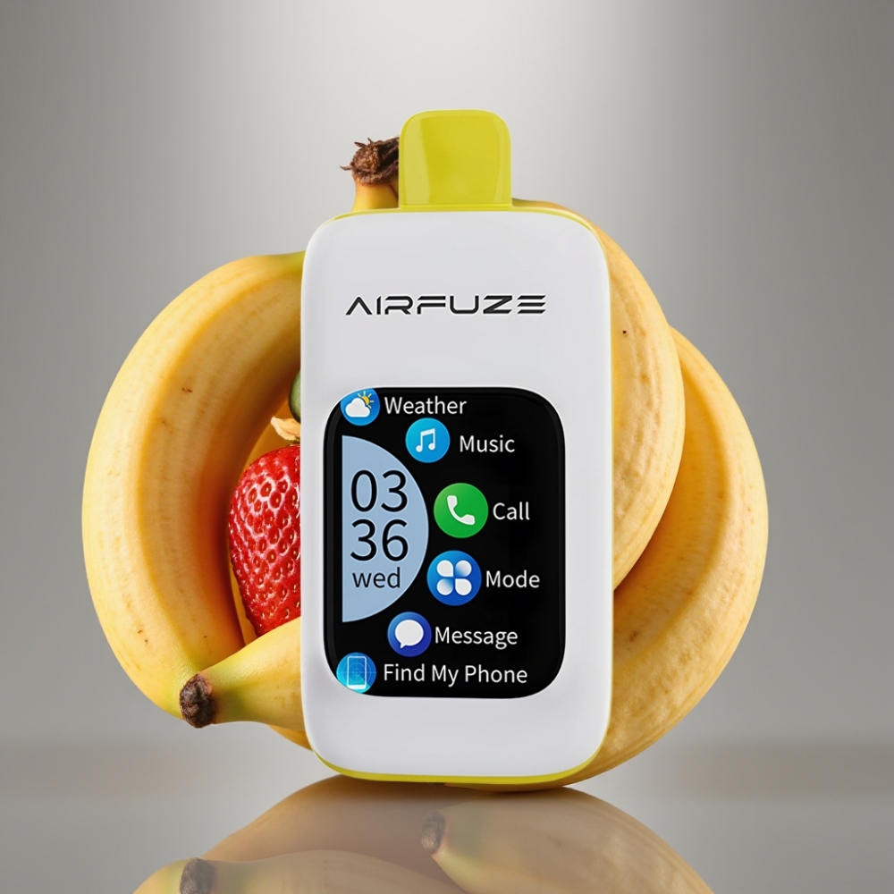 AirFuze Smart Pro 40000 Puffs 20ML 900mAh Rechargeable Strawberry Banana