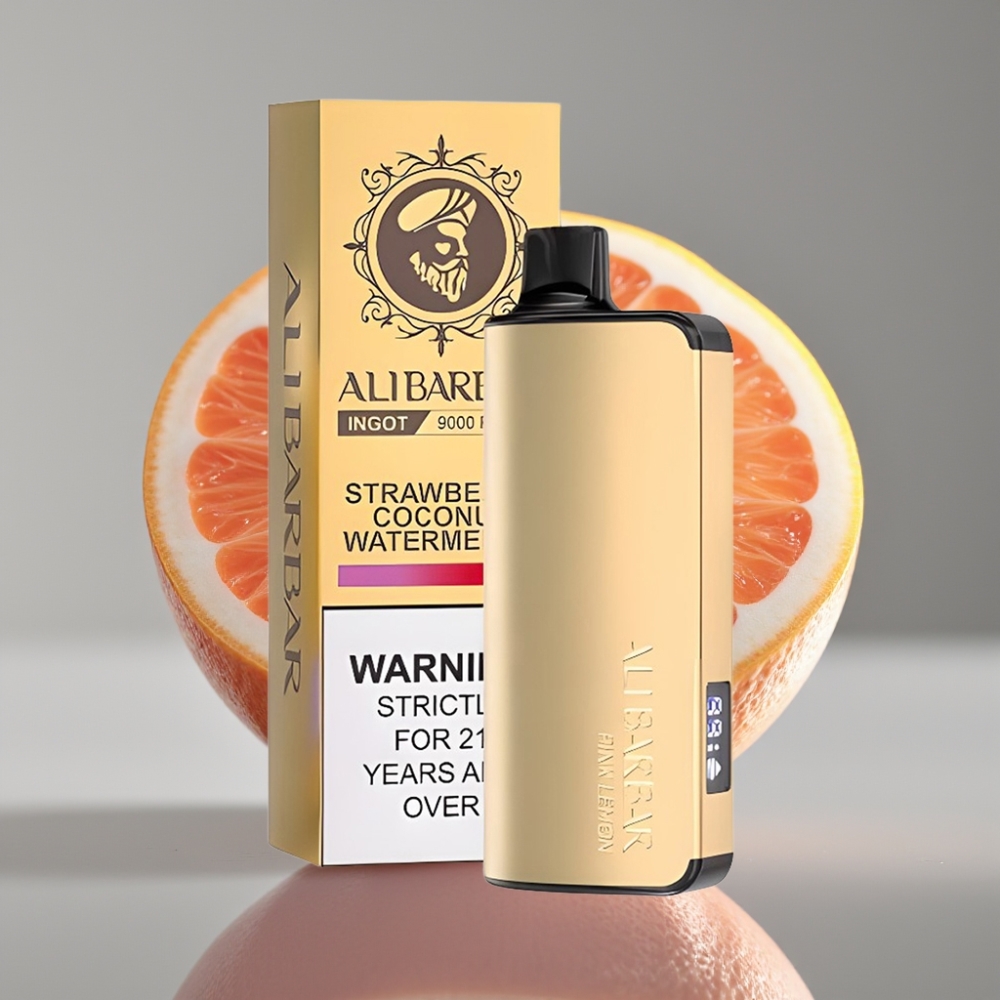 Alibarbar Ingot 9000 Puffs 22mL 2350mAh Pink Lemon Disposable Vape