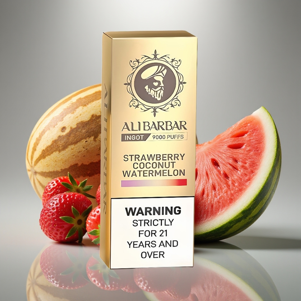 Alibarbar Ingot 9000 Puffs 22ml 2350mAh Strawberry Coconut Watermelon