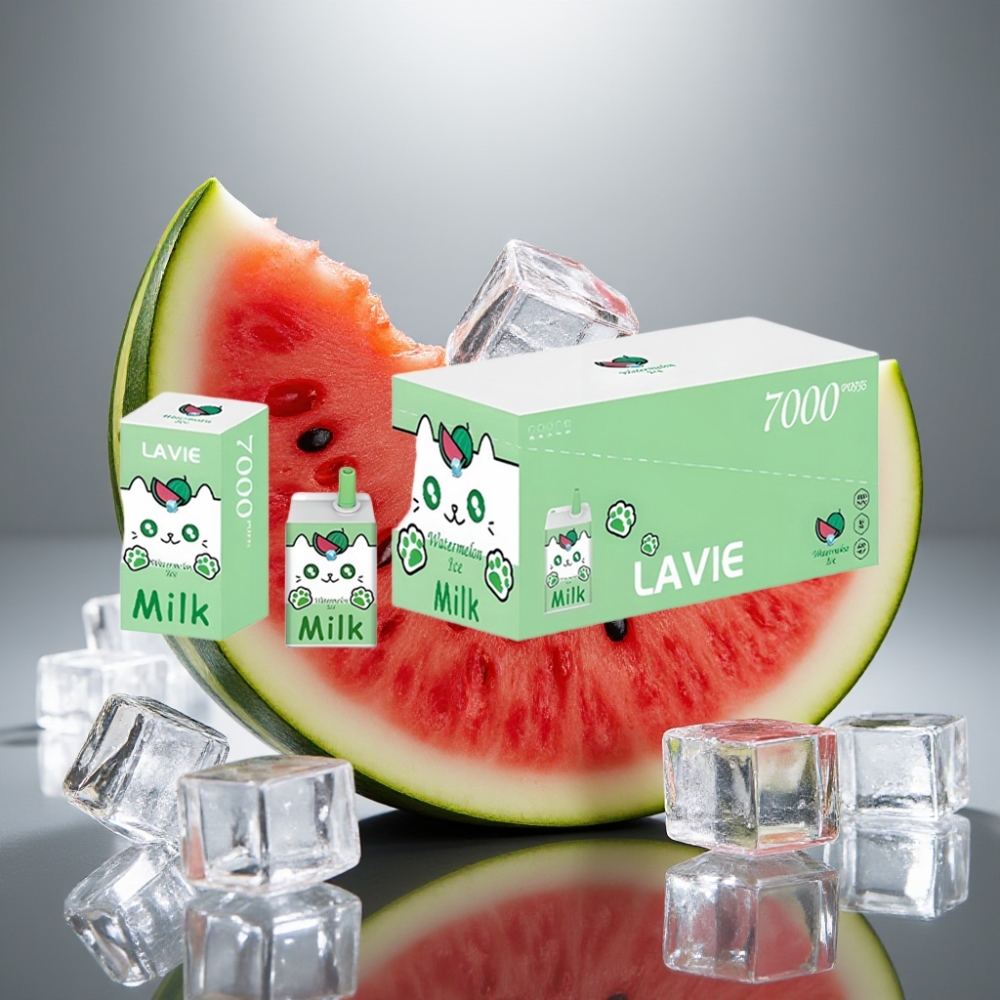 LAVIE Milk 7000 Puffs 16ML 600mAh Watermelon Ice Type C Rechargeable