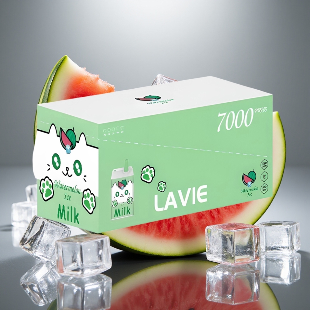 LAVIE Milk 7000 Puffs 16ML 600mAh Watermelon Ice Type C Rechargeable