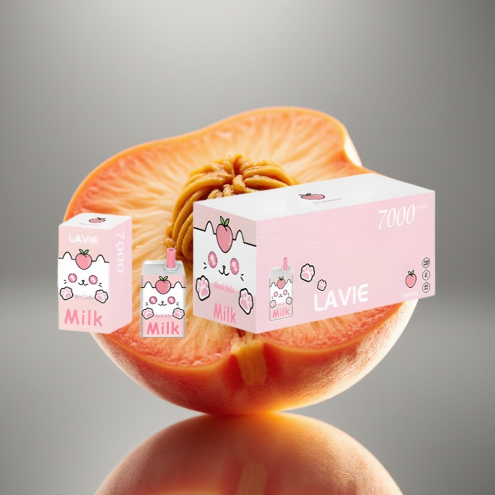 LAVIE Milk 7000 Puffs Peach Juice 16ML 600mAh Type C Rechargeable