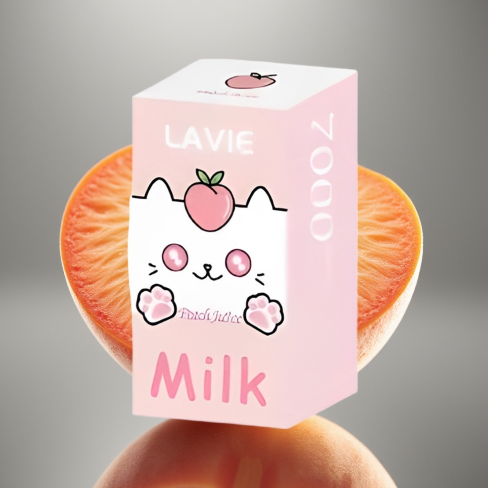 LAVIE Milk 7000 Puffs Peach Juice 16ML 600mAh Type C Rechargeable