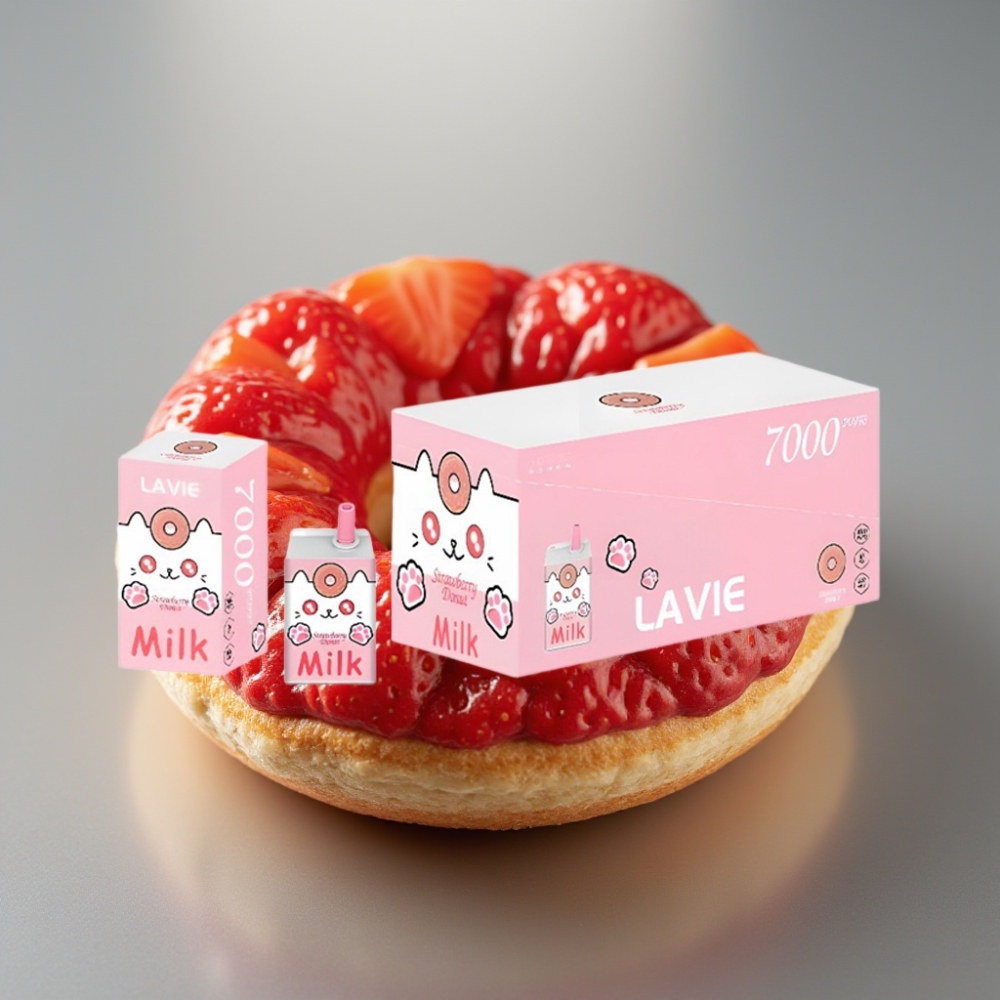 LAVIE Milk 7000 Puffs Strawberry Donut 16ML 600mAh Type C