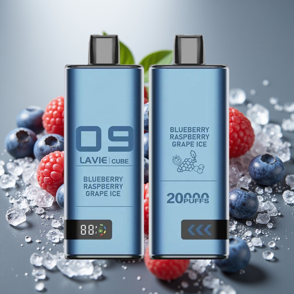 Lavie Cube 20000 Puffs 28ML 5 Blueberry Raspberry Grape Ice